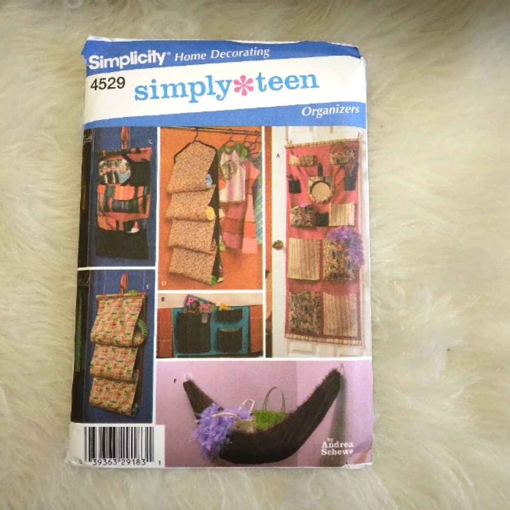 SIMPLICITY 4529 Simply Teen Organizers In 6 Styles